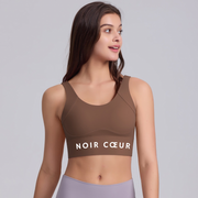 Noir Cœur Brown Gym Top