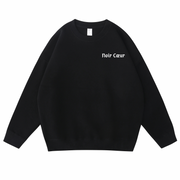 Noir Cœur Oversized Black Sweater