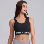 Noir Cœur Black Gym Top