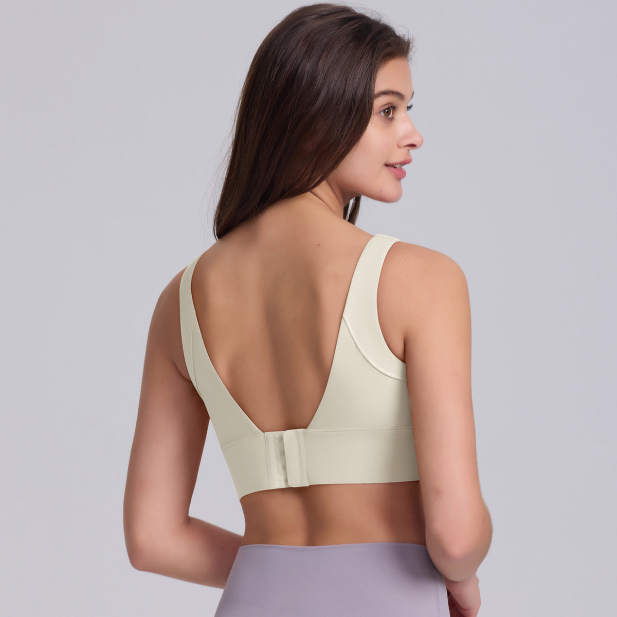 Noir Cœur Light Crème Gym Top