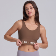 Noir Cœur Brown Gym Top