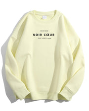 Noir Cœur Oversized Yellow Sweater