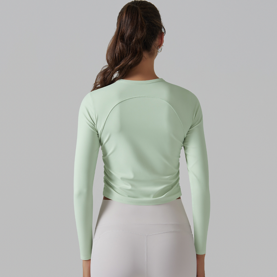 Noir Cœur Green Long Sleeve Top