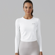 Noir Cœur White Long Sleeve Top