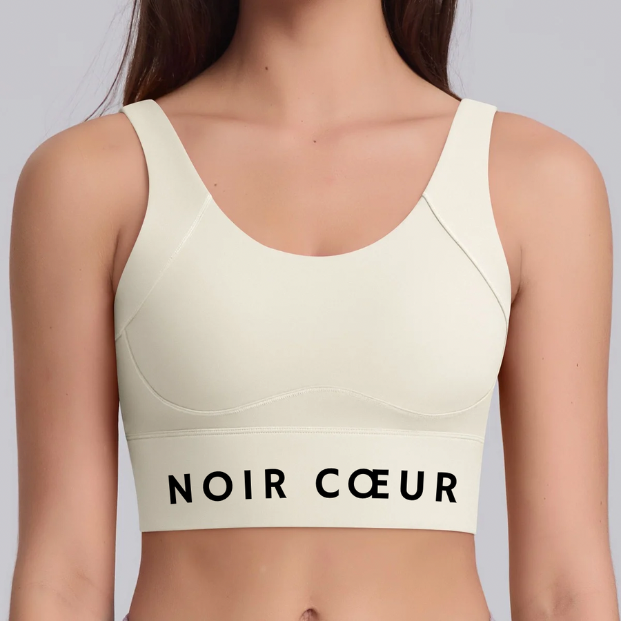 Noir Cœur Light Crème Gym Top