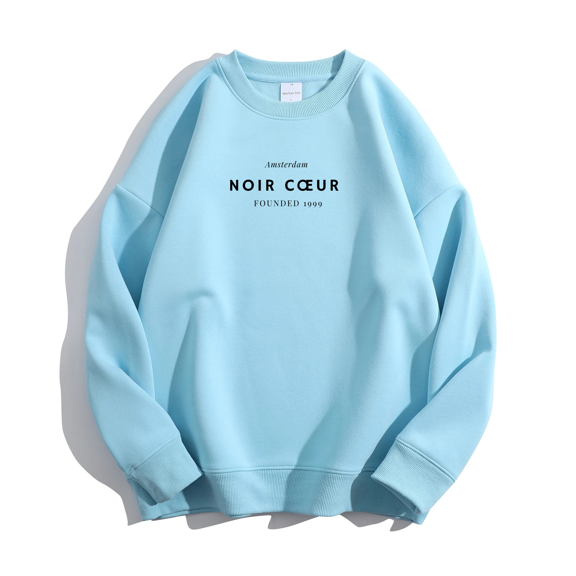 Noir Cœur Oversized Blue Sweater