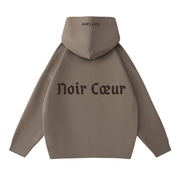 Noir Cœur Brown Oversized Hoodie